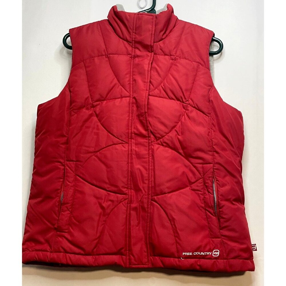 Free Country Power Down Series puffer vest mens medium full zip red